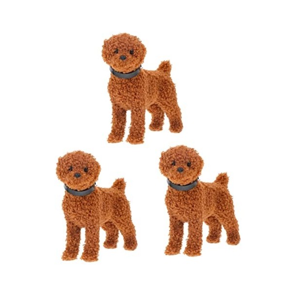 Toyvian 2 Pièces Chiot Simulé Jouet Chiot Parure en Peluche Jouet en Peluche De Dessin Animé Poupée en Peluche Chien Jouet Fi