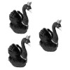 Alasum 2 Pièces Poupée Cygne Noir Peluche en Peluche Poupée De Cygne en Peluche Oreiller en Peluche Animal Jouet en Peluche D
