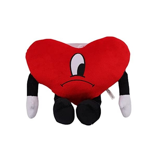 SEAVEY 25 Cm Peluche Mignon en Forme De Coeur en Peluche Oreillers en Peluche Nouveauté Jouet en Peluche Meilleur Cadeau pour