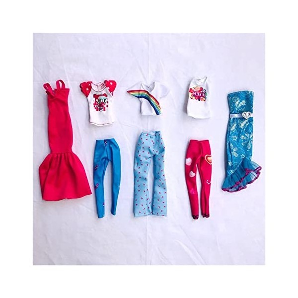 GUISHANLI Nouveau vêtements de poupée de Mode 30cm for Enfants Toys 8 Articles/lot Cadeaux de Noël Accessoires for Habiller L