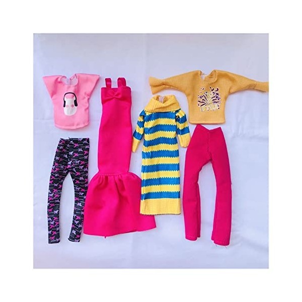 GUISHANLI Nouveau vêtements de poupée de Mode 30cm for Enfants Toys 8 Articles/lot Cadeaux de Noël Accessoires for Habiller L