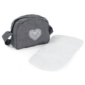 Bayer 2000-Bayer Chic 2000-Sac Langer, Accessoires, Sac de poupée, 853 76, Couleur : Gris Jean