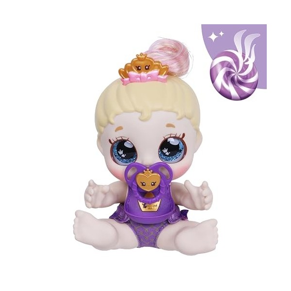 Kindi Kids- Poupée bébé Grande et Petite sœur Teenie Tiara de 16,5 cm et 2 Accessoires Shopkins, 50127