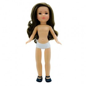 Folk Artesanía Poupée Nue Simona Collection Orignal 40 cm Cheveux Longs 01CM