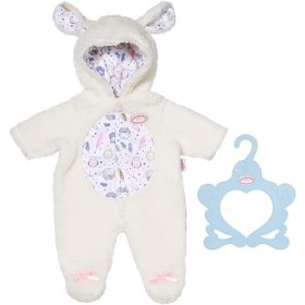Baby Annabell Grenouillère mouton 709825 - Tenues & accessoires pour les poupées qui mesurent jusqu’à 43cm - Contient 1 capuc