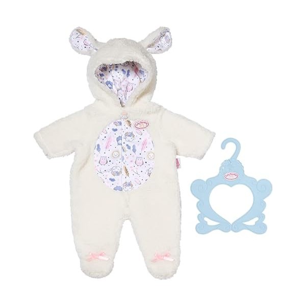 Baby Annabell Grenouillère mouton 709825 - Tenues & accessoires pour les poupées qui mesurent jusqu’à 43cm - Contient 1 capuc