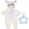 Baby Annabell Grenouillère mouton 709825 - Tenues & accessoires pour les poupées qui mesurent jusqu’à 43cm - Contient 1 capuc