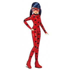 Bandai - Miraculous Ladybug - Poupée Mannequin 26 cm - Ladybug avec Son yoyo en Mode téléphone - Nouveau Costume Effet Vinyle