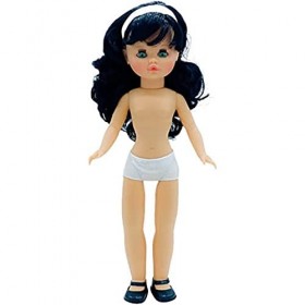 Poupée Nue Sintra Collection Original 40 cm Cheveux Longs Frange Folk Artisanat 03-NV