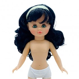 Poupée Nue Sintra Collection Original 40 cm Cheveux Longs Frange Folk Artisanat 03-NV