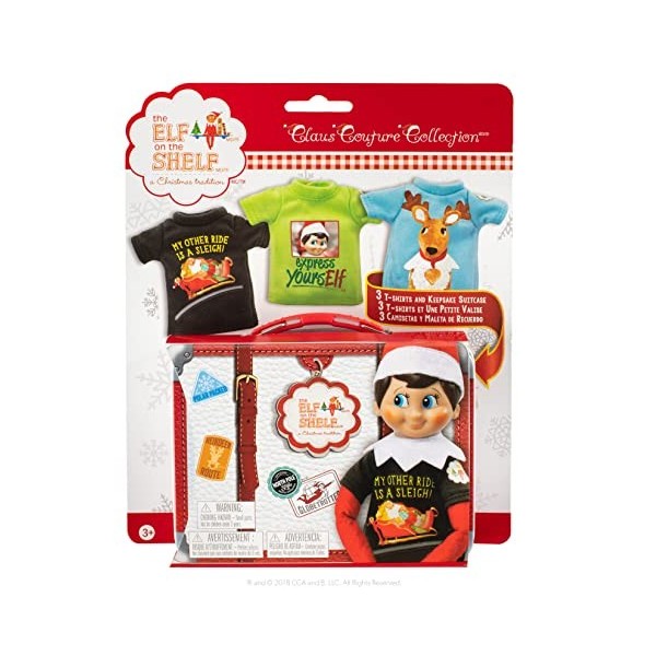 Elf on The Shelf Lot de T-Shirts Elfes avec graphismes Express Yourself