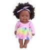 BALRAJ 30 CM Reborn Baby Dolls Life Like Black Baby Doll Simulation Africain Noir Baby Doll Réaliste Bébé Poupée Réaliste Béb