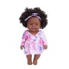 BALRAJ 30 CM Reborn Baby Dolls Life Like Black Baby Doll Simulation Africain Noir Baby Doll Réaliste Bébé Poupée Réaliste Béb