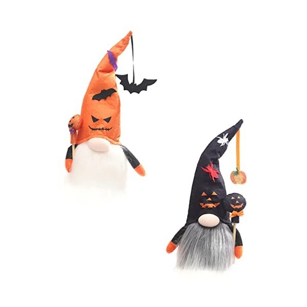 FOMIYES Elfes Suédois 2pcs Classic Halloween Elements Poupée sans Visage Décoratif Halloween Poupée sans Visage Horror Hallow