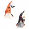 FOMIYES Elfes Suédois 2pcs Classic Halloween Elements Poupée sans Visage Décoratif Halloween Poupée sans Visage Horror Hallow