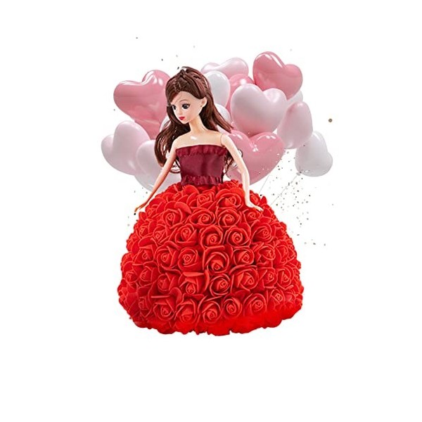 Shenrongtong Jouet de poupée de Vacances - Figurines de poupée Dollhouse pour Filles | Poupées Faites à la Main dans des vête