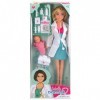 Color Baby-47074 Poupée Mannequin Docteur 29 cm, Non Applicable, 47074, Multicolore, Talla única