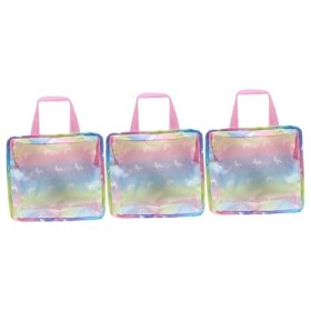 Totority 3 Pièces Poupée Sac Fourre-Tout Sac Fourre-Tout Transparent Sac De Voyage pour Enfants Mini Sac Fourre-Tout Sac À Ma