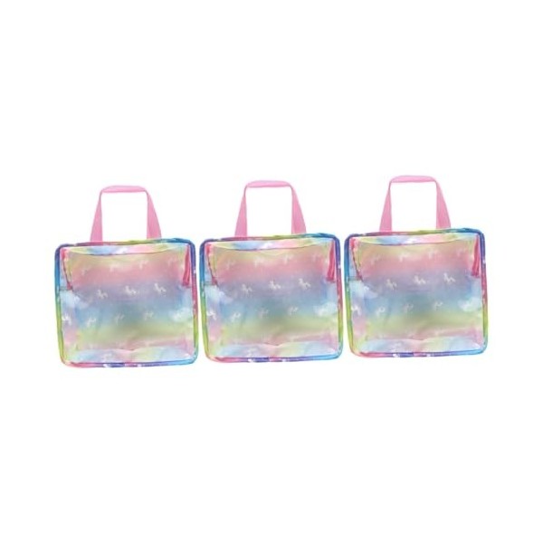 Totority 3 Pièces Poupée Sac Fourre-Tout Sac Fourre-Tout Transparent Sac De Voyage pour Enfants Mini Sac Fourre-Tout Sac À Ma