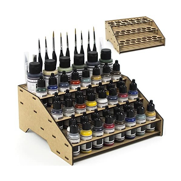 Support de peinture modélisme 2023 organisateur peintures de modélisme maquettes warhammer paint stand rack pots peintures mi