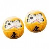 Totority 2 Pièces Oeufs Dharma Ornement Daruma Figurines Fengshui Fortune Daruma Véhicule Jouets Chat Voiture Ornement Voitur