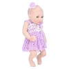 Jopwkuin Nouveau-né Reborn Baby Doll, vêtements tricotés lavables à lèvres Roses réalistes Jouets de poupée bébé pour Jouer à