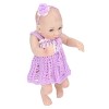 minifinker Reborn Baby Doll, Vêtements Tricotés Silicone Rose Lèvres Yeux Délicats Réaliste Bébé Poupée Jouets pour Jouer À L