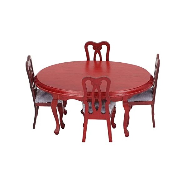 Maison De Poupée Meubles 4 Ensembles – Cuisine, Salle De Bain, Salon, Chambre, En Plastique Sûr Pour Enfants