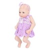 Eosnow Nouveau-né Reborn Baby Doll, Cils délicats Reborn Doll Toy Silicone Lavable pour Jouer à la Maison pour Les Enfants de