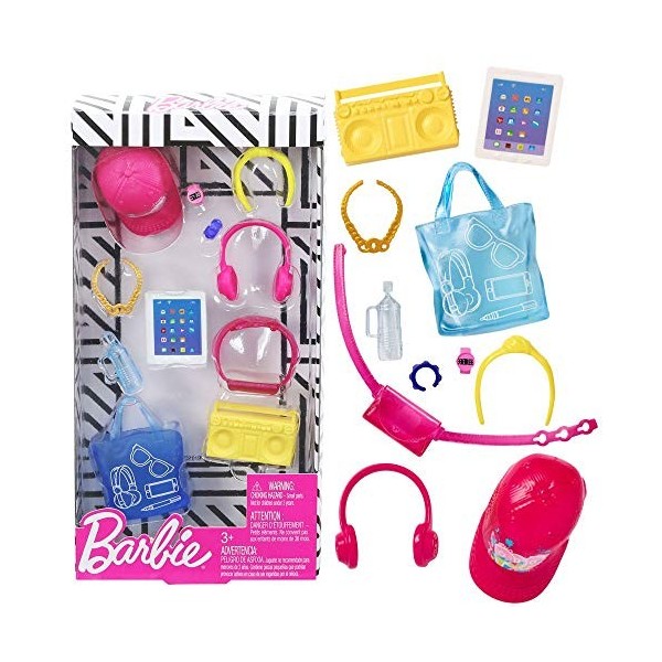 Mattel Ensemble Accessoires | Streetwear | Barbie GHX33 | pour Poupée