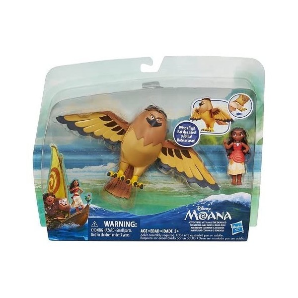 Coffret vaiana : Personnage vaiana + Maui en Aigle Le Demi-Dieu - Figurines pour Disney Collector - nouveauté