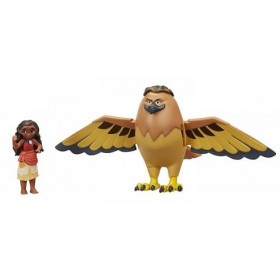 Coffret vaiana : Personnage vaiana + Maui en Aigle Le Demi-Dieu - Figurines pour Disney Collector - nouveauté
