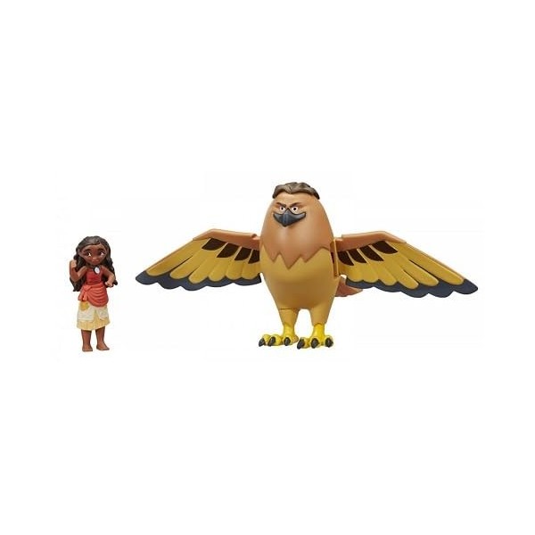 Coffret vaiana : Personnage vaiana + Maui en Aigle Le Demi-Dieu - Figurines pour Disney Collector - nouveauté