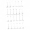 ABOOFAN 30 Pcs Poupée Debout Stand Poupée Tenant Stand Support Transparent Support pour Poupées Présentoir Noir Poupées Acces