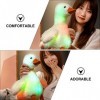 OSALADI Poupée Lumineuse Colorée Poupée Lumineuse danimal doie Jouet Cygne en Peluche Poupée doie Animale Cadeau danniver