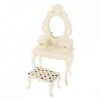 STOBOK 1 Ensemble Maison De Poupée Décor De Poupée Maison Meubles Accessoires Bricolage Commode Tabouret Décoration Jouet Cam