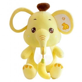 shengna Tik Tok New Banana Elephant Peluche Poupée Mignon Elephant Animal Throw Pillow Doll Push Birthday Gift for Women