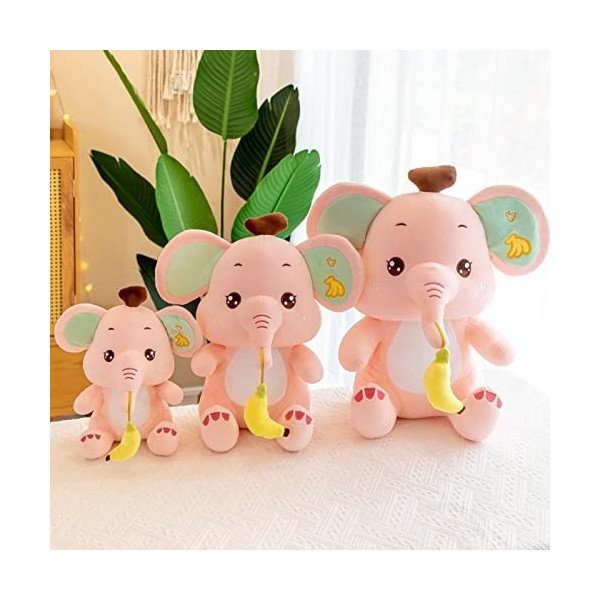 shengna Tik Tok New Banana Elephant Peluche Poupée Mignon Elephant Animal Throw Pillow Doll Push Birthday Gift for Women