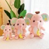 shengna Tik Tok New Banana Elephant Peluche Poupée Mignon Elephant Animal Throw Pillow Doll Push Birthday Gift for Women