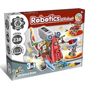 Science4you-Rexbot Rexbot, Kit Construire de 106 pièces, 8 Ans-Monter Un Robot Interactif pour Enfant avec ce Jeux de Constru