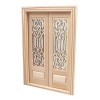 Lot de 5 mini-portes en bois miniatures for maison de poupée, 1 meuble de maison de poupée à léchelle 12, porte/fenêtre en b