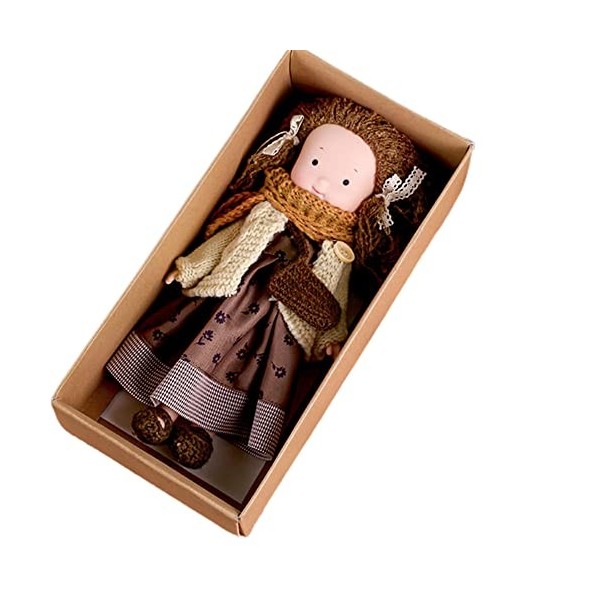 Robe Poupées Waldorfs Safe Material Handmade Doll BJD Jou pour Enfants Jou de poupées en Coton farci