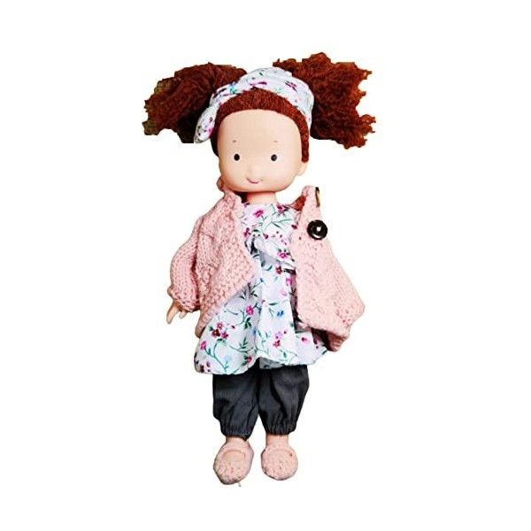 Robe Poupées Waldorfs Safe Material Handmade Doll BJD Jou pour Enfants Jou de poupées en Coton farci