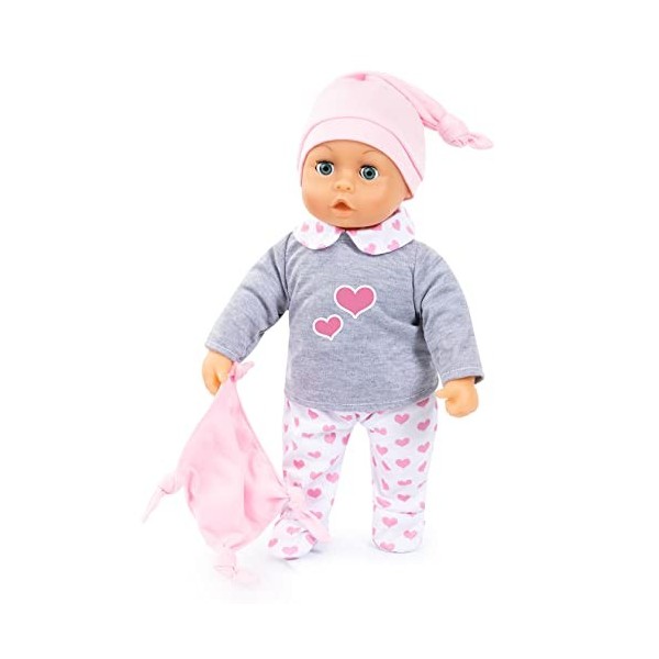 Bayer Design 84619AH Vêtements pour poupée 40-46cm, Gigoteuse, Pantalon, Haut, Bonnet, Bavoir et Doudou