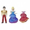 Disney Princesses - Mini Poupees Royal Clips Cendrillon et Son Prince - 8 cm, Multicolore