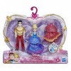 Disney Princesses - Mini Poupees Royal Clips Cendrillon et Son Prince - 8 cm, Multicolore