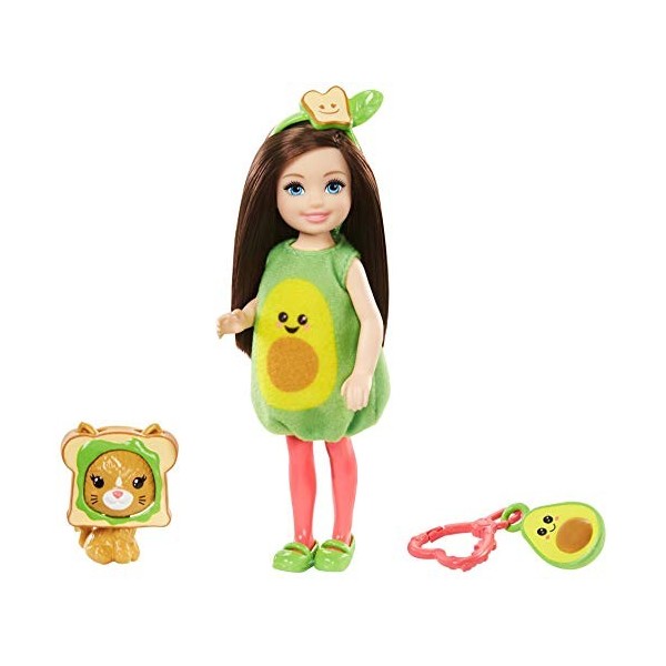 Barbie Famille mini-poupée Chelsea Déguisement Avocat avec accessoires assortis, jouet pour enfant, GJW31