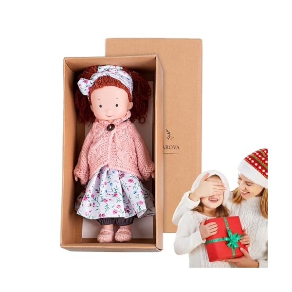 ZONEWD Poupées s pour Tout-Petits,Peluche tricotée à la Main de 12 Pouces - Poupées Mignonnes en Peluche pour Filles, Cadeau 