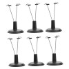 EXCEART 18 Pcs Mannequin Modèle Stand Figurines Stand Miniatures Support De Poupée en Métal Jouets pour Enfants Petit Stand D