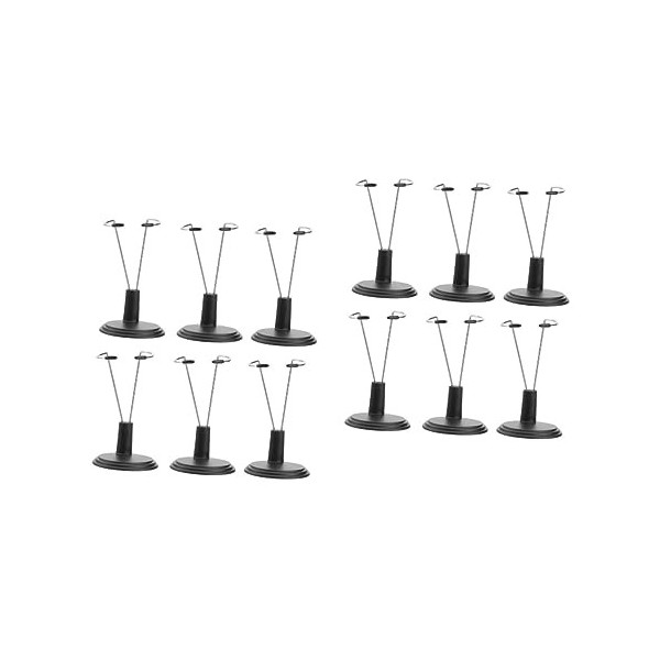 EXCEART 18 Pcs Mannequin Modèle Stand Figurines Stand Miniatures Support De Poupée en Métal Jouets pour Enfants Petit Stand D